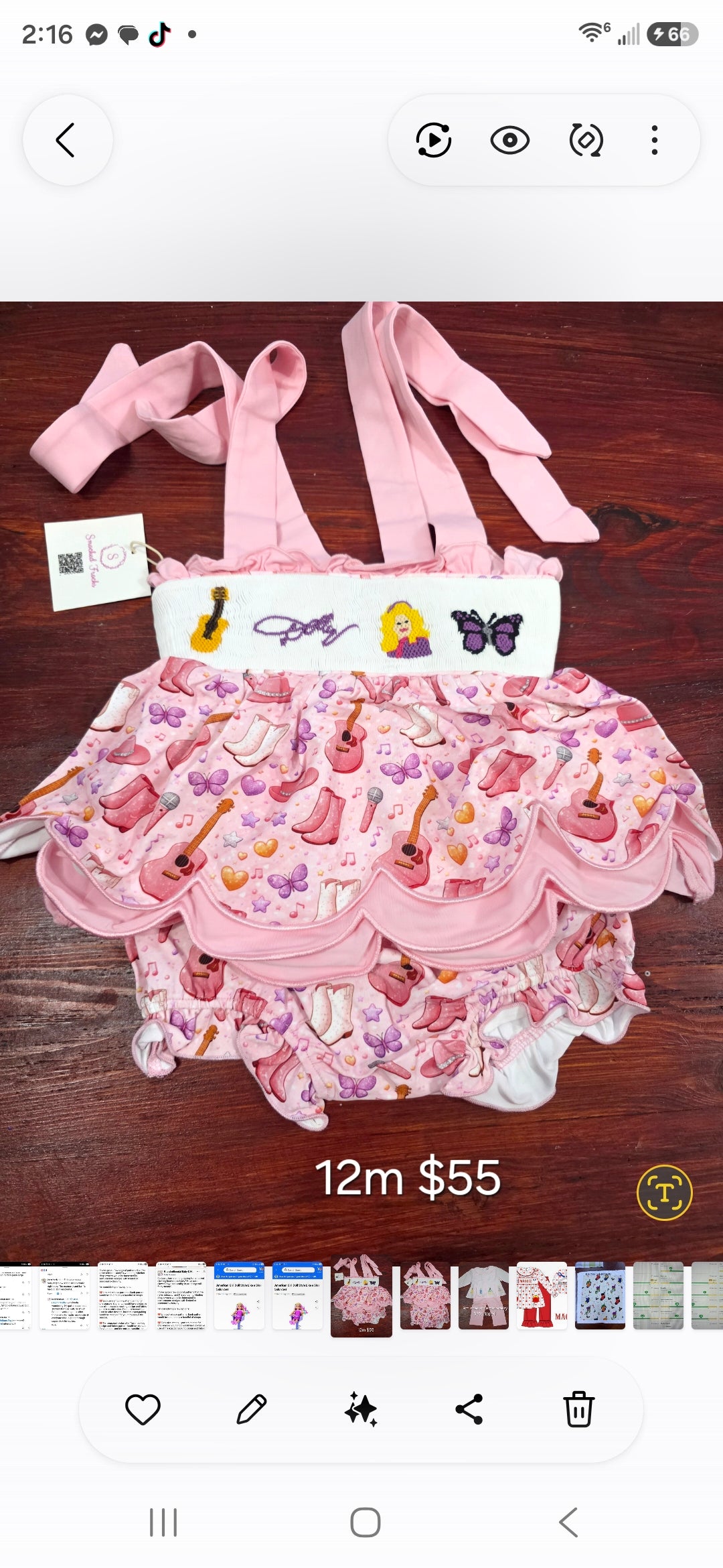 Dolly hand smocked