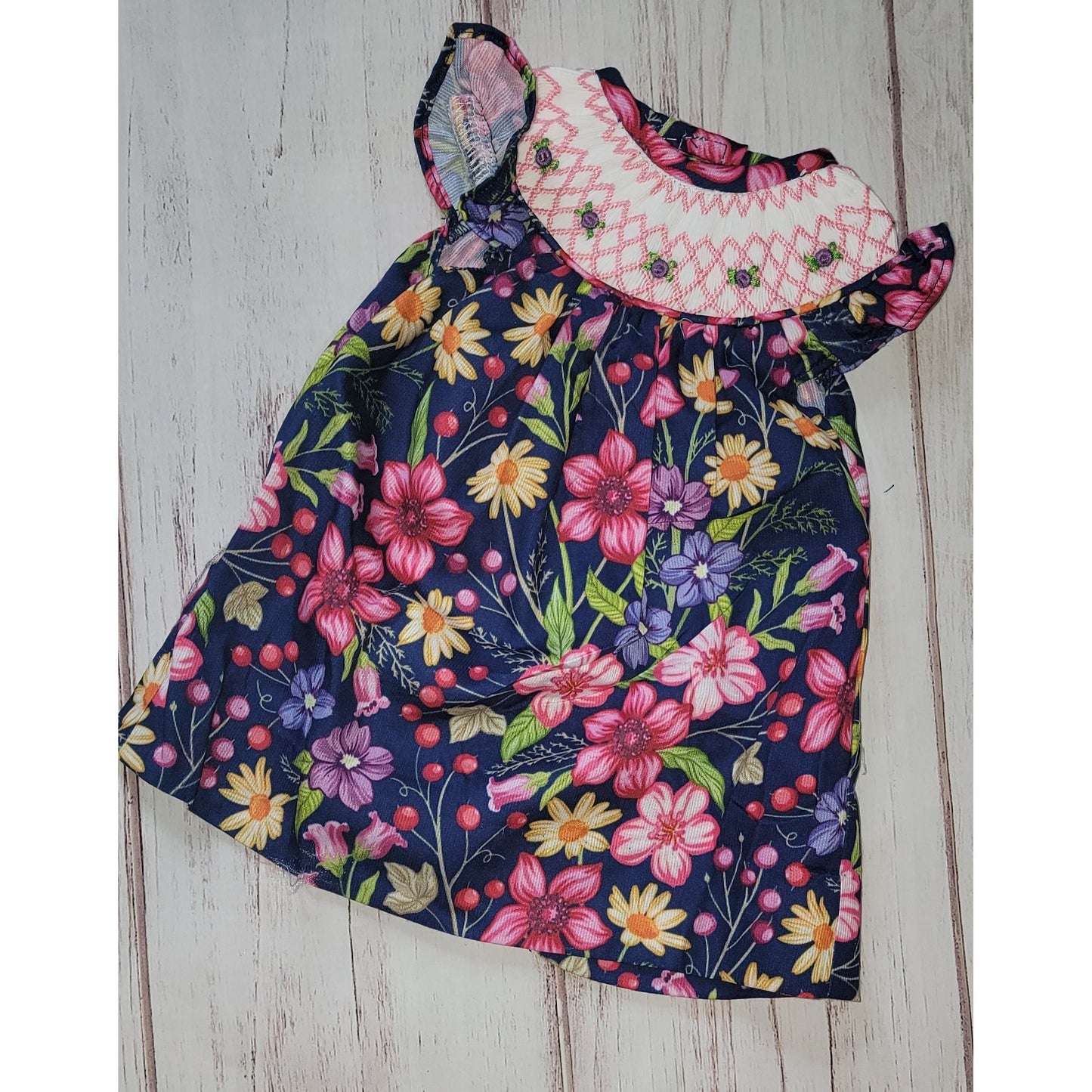  Floral Doll/Premie Dress by SmockedFrock's sold by SmockedFrock's