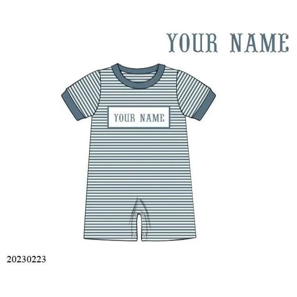 Name Smocks Boys Blue