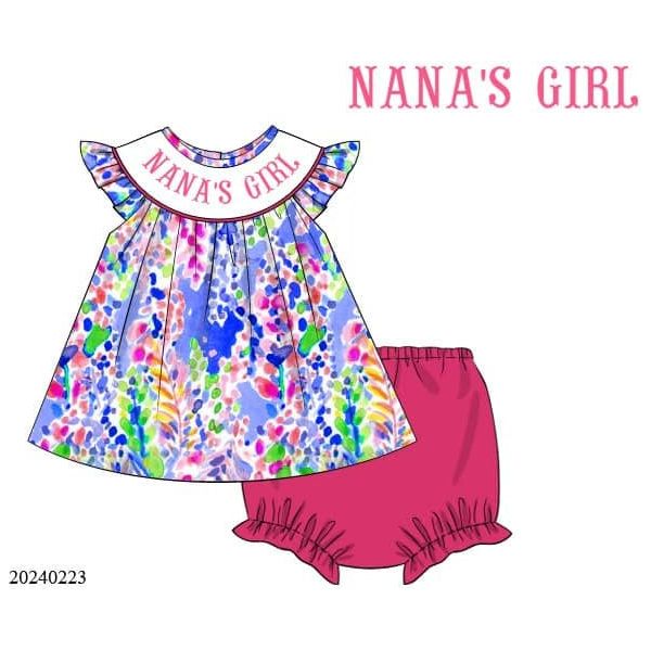 Name Smocks Girls Water Color