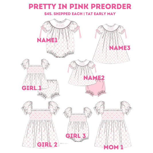 Name preorder White bow