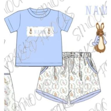 Peter Rabbit Name smocks