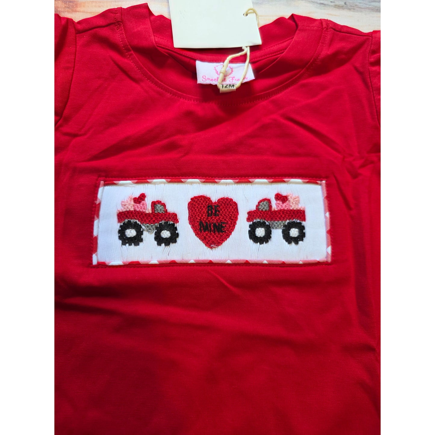Monster truck valentines shirts