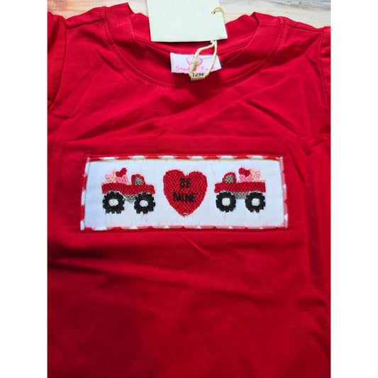 Monster truck valentines shirts