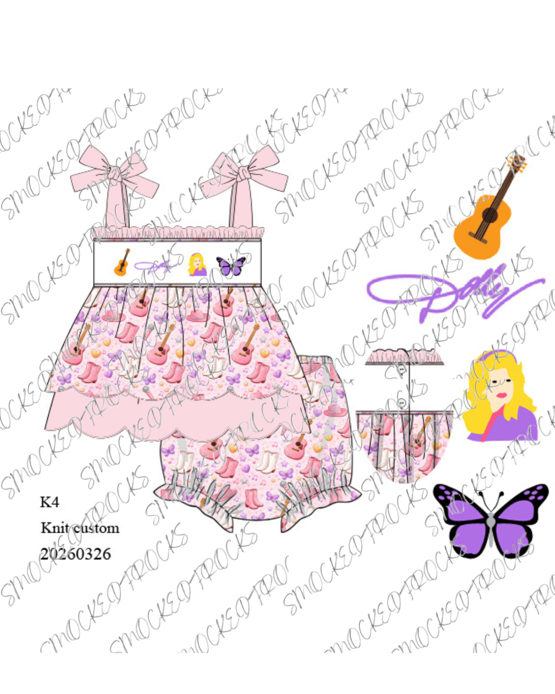 Dolly hand smocked