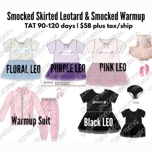 Ballet Preorder Tutu/Leotard & Smocked Warmup